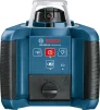 Нівелір лазерний ротаційний Bosch Professional GRL 300 HV 60м/з до 300м ±0.1мм/м червоний промінь 150/300/600об/хв кейс приймач LR1 пульт RC1 тримач WM4 ЗП окуляри мішень IP54 1.8кг - 9