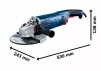 Шліфмашина кутова Bosch Professional GWS 24-230 JZ 230мм 2400Вт 6500об/хв 5.8кг плавн. пуск із системою захисту від пилу Cyclone Tech - 21