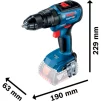Шурупокрут-дриль ударний акумуляторний Bosch Professional GSB 18 V-50 18В 28·50Нм 0-460-1800об/хв 1.1кг без АКБ та ЗП - 10