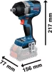 Гайковерт ударний акумуляторний Bosch Professional GDS 18V-750C 18В 270/380/750Нм до 3000об/хв квадрат 1/2" 1.7кг без АКБ та ЗП - 2