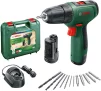 Шурупокрут-дриль акумуляторний Bosch EasyDrill 1200 12В 2х1.5А·год 30Нм 0-400·1500об/хв 0.94кг набір свердл і біт кейс - 1