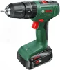 Шурупокрут-дриль акумуляторний Bosch EasyImpact 18V-40 18В 2х2А·год 20·38Нм 0-430·0-1630об/хв кейс ЗП набір 34шт (АС Xline) 1.4кг - 10