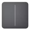 Кнопка для двоклавішного вимикача Ajax SoloButton 2-gang for LightSwitch, Jeweler, бездротовий, graphite - 1