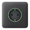 Передня панель для вбудованої розетки Ajax SoloCover for Outlet smart, Jeweler, бездротової, graphite - 1