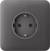 Передня панель для вбудованої розетки Ajax SoloCover for Outlet Basic, grey - 1