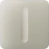 Кнопка для одноклавішного вимикача димера Ajax SoloButton Dimmer 1-gang 2-way for LightSwitch, Jeweler, бездротовий, ivory - 1