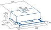 Витяжка Cata телескопічна, 60см, 698м.куб/год, TFH 6430 gwh, білий - 5