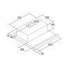Витяжка Cata телескопічна, 60см, 600м.куб/год, TF-5260 x, нерж - 2