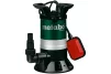 Насос дренажний для брудної води Metabo PS 7500 S, 450Вт, 7.5куб/год, висота подачі 5м, занурення до 5м, підключення 1/1.25", 4.8кг - 6
