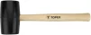 Киянка гумова TOPEX 450г 58мм руків'я дерев'яне - 2