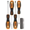 Викрутки Neo Tools 10 біт, SL,PH,Torx, сталь CrV, набір 14шт - 1