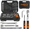 Набір інструментів Neo Tools, 1/2", 1/4", CrV, 77шт - 10