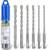 Набір бурів S&R SDS-plus 6 шт. у тубусі - 1