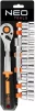 Набір торцевих головок Neo Tools, 1/2", тріскачка 90 зубців, CrV, 12шт - 8