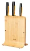 Набір ножів Fiskars Functional Form, бамбукова підставка, 3шт, нержавіюча сталь, пластик, бамбук, чорний - 5
