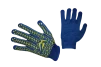 Рукавички трикотажні сині з ПВХ крапкою ТМ Vulkan Lux (полегшені), р.10 - 1