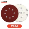 Папір шліфувальний Stark D125 мм 8 отворів з. 120 5 шт. - 3