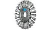 Щітка дискова, плетена 125*12*22,2мм дріт-0,35мм виконання COMBITWIST нерж. INOX - 1