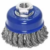 Щітка чашкова пряма S & R 75 мм, сталева плетена проволока - 1
