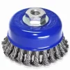 Щітка чашкова пряма S & R 100 мм, сталева плетена проволока - 1