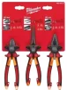Набір інструмента шарнирно-губцевого діелектричного (пасатижі, бокорізи, довгогубці) VDE MILWAUKEE (3шт) - 2