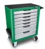 Візок з інструментом для автосервісу TOPTUL (Pro-Plus) 7 секцій 261ед. зелена GE-26117 - 1