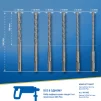 Набір бурів S&R SDS-plus 6 шт. у тубусі - 2