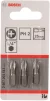 Біти Bosch Professional Extra-Hart PH2, 25мм, 3шт - 3