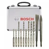 Набір свердел та зубил Bosch Professional SDS-plus, кейс, 11шт - 2