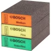 Губки шліфувальні Bosch Professional S471 Expert 69х97х26мм M F SF 3шт - 1