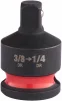 Перехідник ударний для головок ShW MILWAUKEE с квадрата 3/8" на 1/4'' квадрат - 2