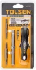 Викрутка Tolsen бітотримач, змінні двосторонні викруткові наконечники, SL5ммхРН1, SL6ммхРН2, НХ6.35мм, НХ8мм - 5