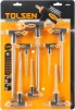 Викрутка Tolsen Т-подібні, Тorx 10-50, сталь CrV набір 8шт - 6