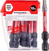 Біта SHOCKWAVE MILWAUKEE, TX20, 50мм, (10шт), пластикова коробка - 1