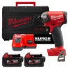 Винтоверт акумуляторний гідравлічний 1/4'' HEX MILWAUKEE, M18 FUEL FQID-502X, 50Нм (+ заряд. устройство, 2 аккум.Х 5Ач, кейс) - 1