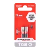 Біта SHOCKWAVE MILWAUKEE, TX40, 25мм, (2шт) - 2