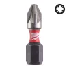 Біта SHOCKWAVE MILWAUKEE, PZ2, 25мм, (25шт), пластикова коробка - 3