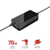 Адаптер живлення Trust Primo 70W-19V Universal Laptop Charger, чорний - 3