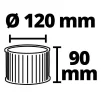 Картріджний фільтр до пилососів для золи Einhell - 3