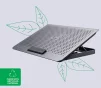 Підставка для ноутбука Trust Exto ECO, до 16", 2xUSB-A, сірий - 2