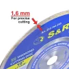 Диск алмазний S&R CORONA 250 x 1,6 х 25,4 керамограніт - 5