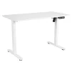 Стіл комп'ютерний 2E СЕ120W-MOTORIZED, регулювання висоти, електропривiд 220В, 73/118х120x60см, білий - 1