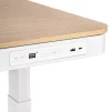 Стіл комп'ютерний 2E СЕ218D-MOTORIZED, регулювання висоти, електропривід 220В, (USB-A/USB-C), 72/120х118x60см, бежевий - 6