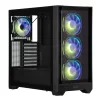 Корпус 2E GAMING Dominator Pro G2302B, без БЖ 2xUSB3.0, 1xUSBType-C, 4x120мм ARGB, VGA 380мм, LCS ready, контролер з пультом, TG Side Panel, TG/Mesh Front panel, ATX, чорний - 1