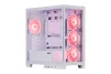 Корпус 2E GAMING Fantom GK701W без БЖ 2xUSB3.0, 1xUSBType-C, 4x120мм ARGB, VGA 400мм, LCS ready, контролер з пультом, TG Side/Front Panel, mATX, білий - 2