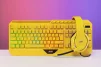 Клавіатура мембранна 2E GAMING KG315 110key, USB-A, EN/UA, RGB, жовтий - 2