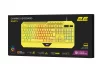Клавіатура мембранна 2E GAMING KG315 110key, USB-A, EN/UA, RGB, жовтий - 16