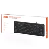 Клавіатура мембранна 2E KS120 104key, USB-A, EN/UK, White LED, чорний - 14