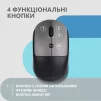 Миша 2E MF218 Silent, WL/BT, чорно-сірий - 13