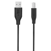 Кабель USB-A > USB-B (AM/BM) синхронізації 2E 1.8м, чорний - 2